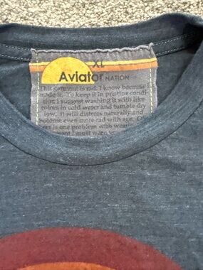 Aviator Nation Black Rainbow Crop XL